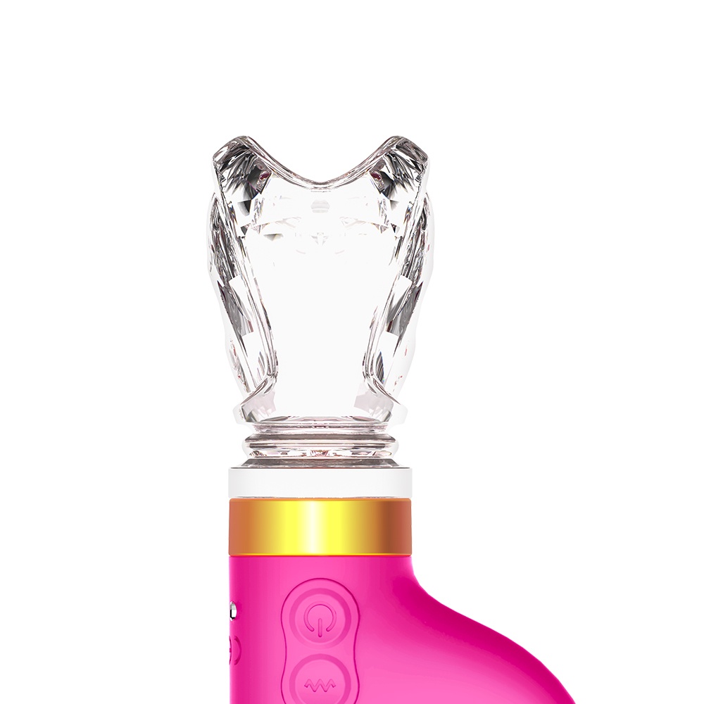 Crystal Handle Rabbit Vibrator Sex Toy